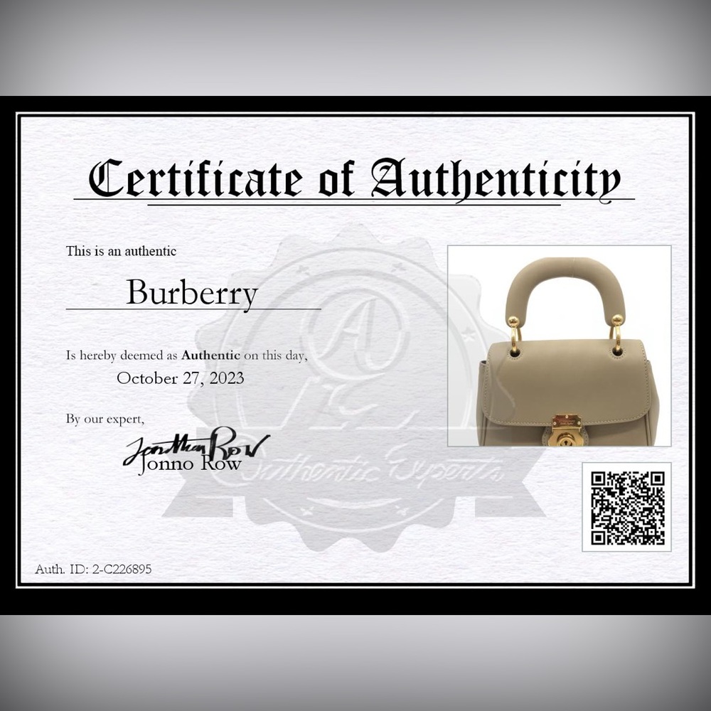 Burberry Honey Trench Calfskin Small Top Handle Bag - Picture 13 of 13